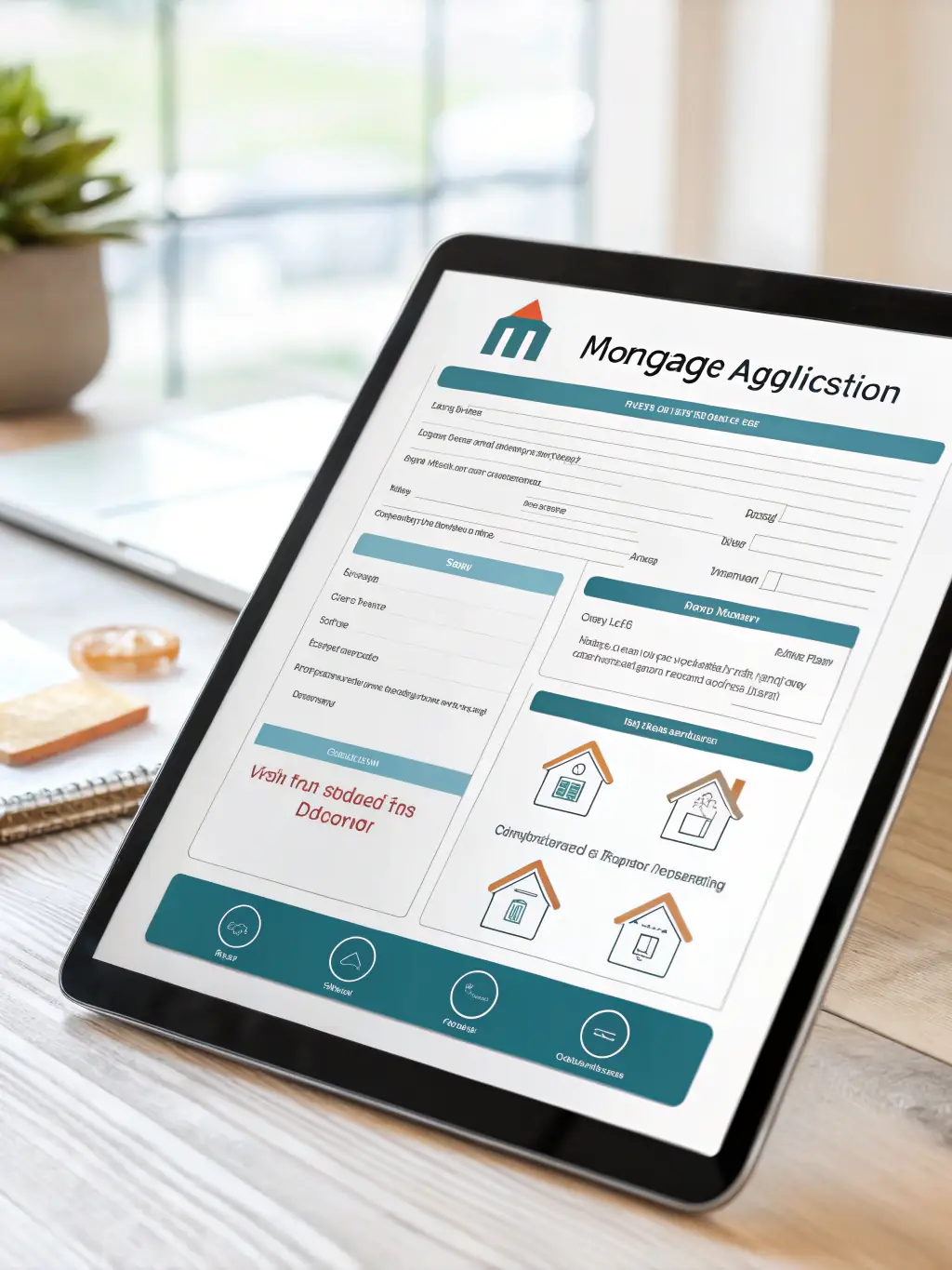A clean and intuitive interface on a mobile phone, showcasing a user-friendly loan application process.